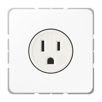 Jung - Prise de courant US-NEMA 15A 125V / CD 500 Blanc