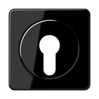 Jung - Enjoliveur pour IN et BP à clé / CD 500 Noir