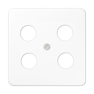 Jung - Enjoliveur pour prise TV-FM-SAT Hirschmann / CD 500 Blanc