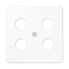 Jung - Enjoliveur pour prise TV-FM-SAT Hirschmann / CD 500 Blanc