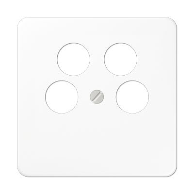 Jung - Enjoliveur pour prise TV-FM-SAT Ankaro / CD 500 Blanc