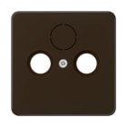 Jung - Enjoliveur pour prise TV-FM-SAT / CD 500 Brun