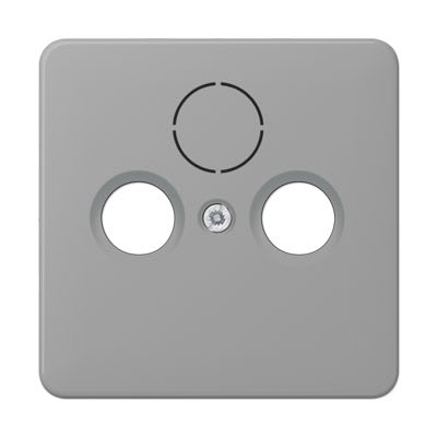 Jung - Enjoliveur pour prise TV-FM-SAT / CD 500 Gris