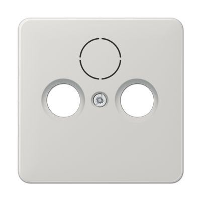 Jung - Enjoliveur pour prise TV-FM-SAT / CD 500 Gris clair