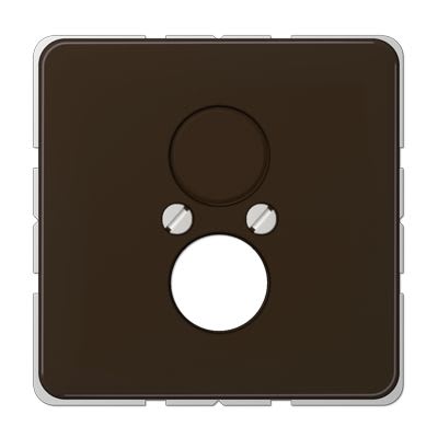 Jung - Enjoliveur pour 2 mini fiches / CD 500 Brun