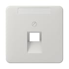 Jung - Enjoliveur pour prise IAE/UAE avec PE / CD 500 Gris clair