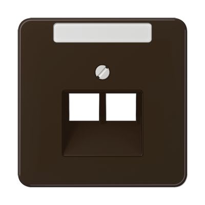 Jung - Enjoliveur pour prise IAE/UAE avec PE / CD 500 Brun