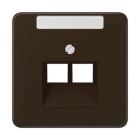 Jung - Enjoliveur pour prise IAE/UAE avec PE / CD 500 Brun