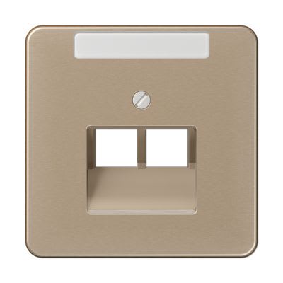 Jung - Enjoliveur pour prise IAE/UAE avec PE / CD 500 Bronze