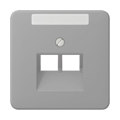 Jung - Enjoliveur pour prise IAE/UAE avec PE / CD 500 Gris