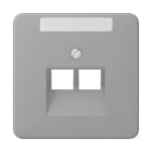 Jung - Enjoliveur pour prise IAE/UAE avec PE / CD 500 Gris