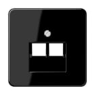 Jung - Enjoliveur pour prise IAE/UAE / CD 500 Noir