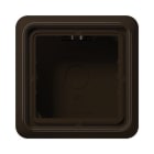 Jung - Boîtier saillie avec cadre 1 poste / CD 500 Brun