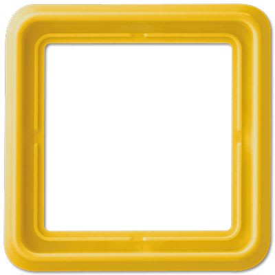 Jung - Cadre de fintion 1 poste / Série CD 500 Jaune
