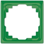 Jung - Cadre de fintion 1 poste goulotte / Série CD 500 Vert