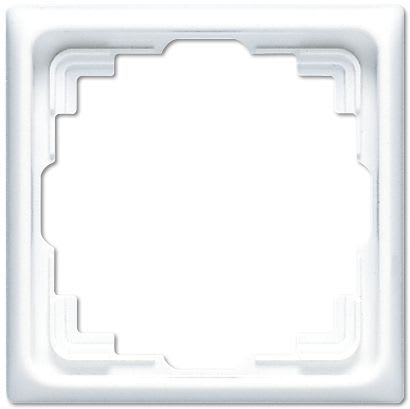 Jung - Cadre de fintion 1 poste goulotte / Série CD 500 Blanc