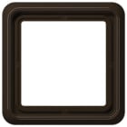 Jung - Cadre de fintion 1 poste / Série CD 500 Brun IP44