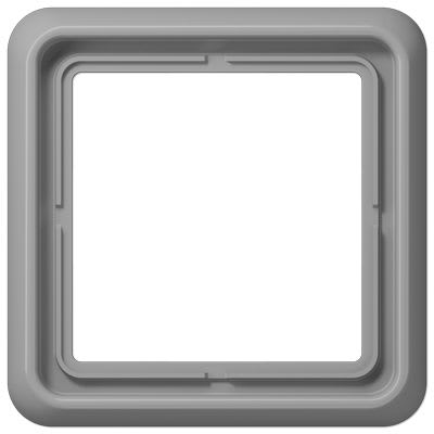 Jung - Cadre de fintion 1 poste / Série CD 500 Gris IP44