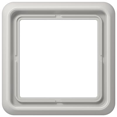 Jung - Cadre de fintion 1 poste / Série CD 500 Gris clair IP44