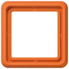 Jung - Cadre de fintion 1 poste / Série CD 500 Orange IP44