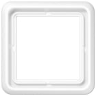 Jung - Cadre de fintion 1 poste / Série CD 500 Blanc IP44