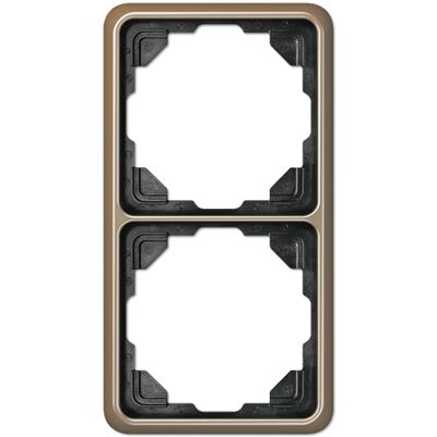 Jung - Cadre de fintion 2 postes / Série CD 500 Bronze