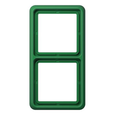 Jung - Cadre 2 postes - CD500 Vert