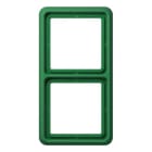Jung - Cadre 2 postes - CD500 Vert