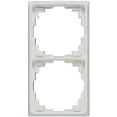 Jung - Cadre de fintion 2 postes goulotte / Série CD 500 Gris clair