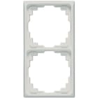 Jung - Cadre de fintion 2 postes goulotte / Série CD 500 Gris clair