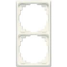 Jung - Cadre de fintion 2 postes goulotte / Série CD 500 Ivoire