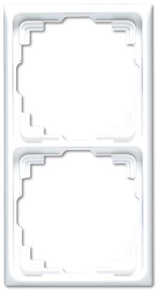 Jung - Cadre de fintion 2 postes goulotte / Série CD 500 Blanc