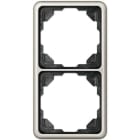 Jung - Cadre de fintion 2 postes / Série CD 500 Platine