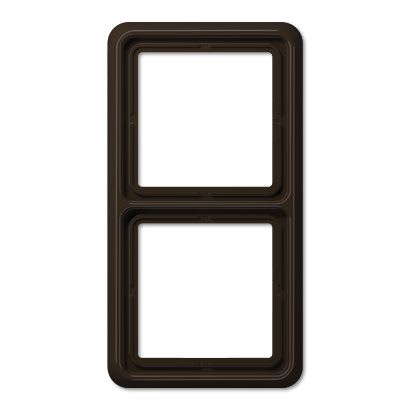 Jung - Cadre de fintion 2 postes / Série CD 500 Brun IP44