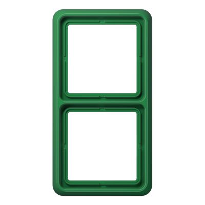 Jung - Cadre de fintion 2 postes / Série CD 500 Vert IP44