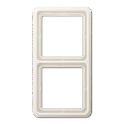 Jung - Cadre de fintion 2 postes / Série CD 500 Ivoire IP44