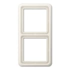 Jung - Cadre de fintion 2 postes / Série CD 500 Ivoire IP44