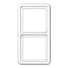 Jung - Cadre de fintion 2 postes / Série CD 500 Blanc IP44