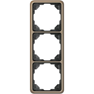 Jung - Cadre de fintion 3 postes / Série CD 500 Bronze