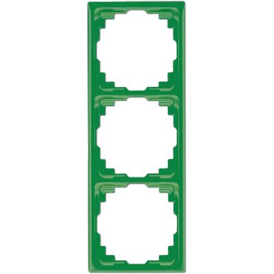 Jung - Cadre de fintion 3 postes goulotte / Série CD 500 Vert