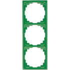 Jung - Cadre de fintion 3 postes goulotte / Série CD 500 Vert