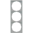 Jung - Cadre de fintion 3 postes goulotte / Série CD 500 Gris