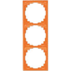 Jung - Cadre de fintion 3 postes goulotte / Série CD 500 Orange