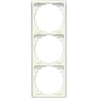 Jung - Cadre de fintion 3 postes goulotte / Série CD 500 Ivoire