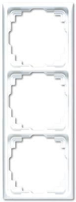 Jung - Cadre de fintion 3 postes goulotte / Série CD 500 Blanc