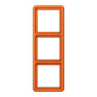 Jung - Cadre 3 postes - CD500 Orange