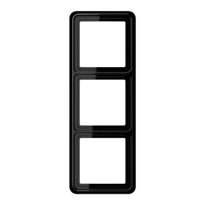 Jung - Cadre de fintion 3 postes / Série CD 500 Noir