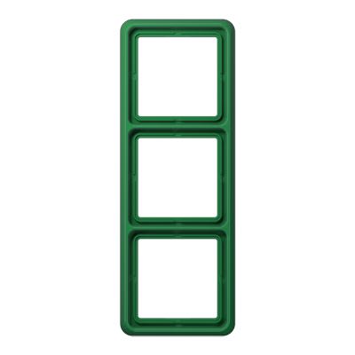 Jung - Cadre de fintion 3 postes / Série CD 500 Vert IP44
