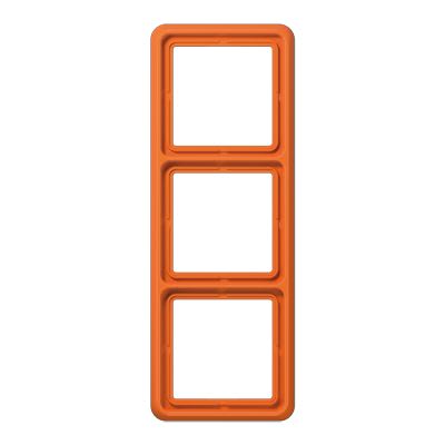Jung - Cadre de fintion 3 postes / Série CD 500 Orange IP44