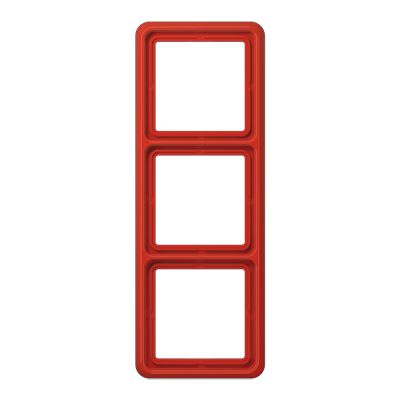 Jung - Cadre de fintion 3 postes / Série CD 500 Rouge IP44